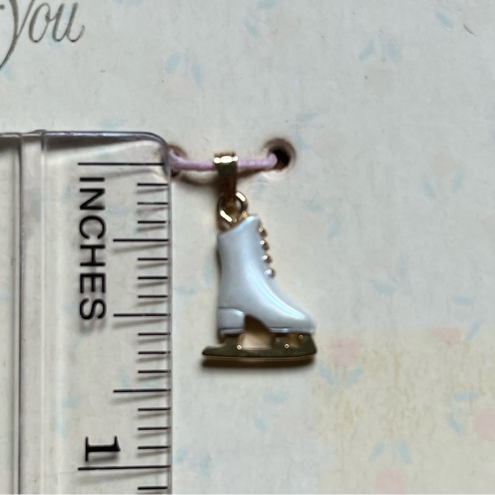 Vintage Figure Skate Charm - Picture 4 of 5